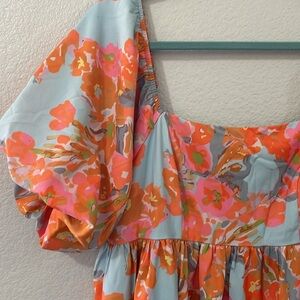 Babydoll Floral Summer Dress Large NWOT